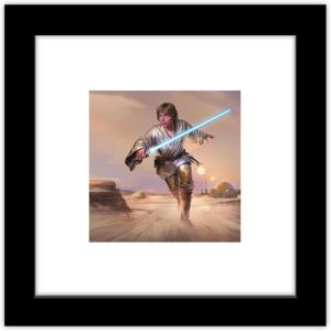 imageTrends International Gallery Pops Star Wars Saga  Moments Edge Luke Skywalker Wall Art Wall Poster 1200quot x 1200quot Black Frame VersionBlack Frame Version