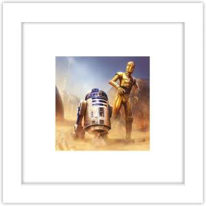 imageTrends International Gallery Pops Star Wars Saga  Moments Edge R2D2 and C3PO Wall Art Wall Poster 1200quot x 1200quot Black Frame VersionWhite Frame Version