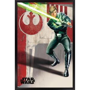 imageTrends International Star Wars Return of The Jedi  Luke Wall Poster 34L x 224W Premium Unframed VersionBlack Framed Version