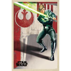 imageTrends International Star Wars Return of The Jedi  Luke Wall Poster 34L x 224W Premium Unframed VersionBlonde Framed Version
