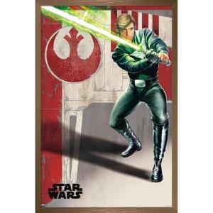 imageTrends International Star Wars Return of The Jedi  Luke Wall Poster 34L x 224W Premium Unframed VersionBronze Framed Version