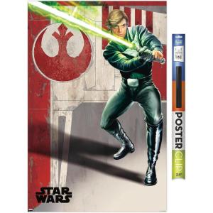 imageTrends International Star Wars Return of The Jedi  Luke Wall Poster 34L x 224W Premium Unframed VersionPremium Poster  Clip Bundle
