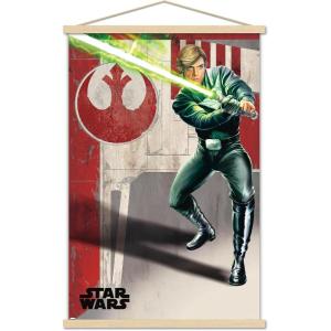 imageTrends International Star Wars Return of The Jedi  Luke Wall Poster 34L x 224W Premium Unframed VersionPremium Print and Beechwood Hanger Bundle