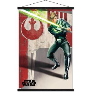 imageTrends International Star Wars Return of The Jedi  Luke Wall Poster 34L x 224W Premium Unframed VersionPremium Print and Black Hanger Bundle