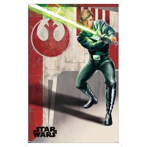 imageTrends International Star Wars Return of The Jedi  Luke Wall Poster 34L x 224W Premium Unframed VersionWhite Framed Version