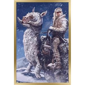 imageTrends International Star Wars The Empire Strikes Back by AJ Frena Wall Poster 34L x 224W Premium Unframed VersionGold Framed Version
