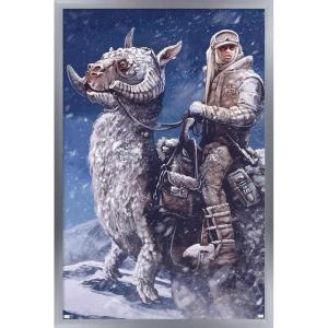 imageTrends International Star Wars The Empire Strikes Back by AJ Frena Wall Poster 34L x 224W Premium Unframed VersionSilver Framed Version