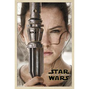 imageTrends International Star Wars The Force Awakens  Rey Portrait Wall Poster 22375quot x 34quot Premium Unframed VersionBlonde Framed Version