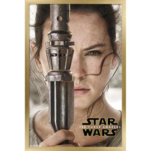 imageTrends International Star Wars The Force Awakens  Rey Portrait Wall Poster 22375quot x 34quot Premium Unframed VersionGold Framed Version