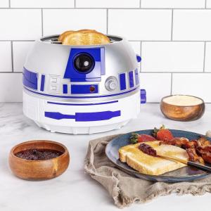 imageUncanny Brands Star Wars R2D2 Deluxe Toaster  LightsUp and Makes Sounds Like ArtooStar Wars R2D2