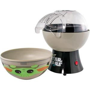 imageUncanny Brands Star Wars R2D2 Popcorn Maker Fully Operational Droid Kitchen ApplianceGrogu  Black