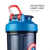 imageBlenderBottle Star Wars Shaker Bottle Pro Series Perfect for Protein Shakes and Pre Workout 28Ounce Darth Vader Helmet Pack of 1Captain America Shield