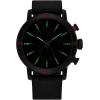 imageCitizen EcoDrive Mens Star Wars Darth Vader Chronograph Watch with Black Ion Plated Case Red Accents and Black Leather Strap Luminous Date 44mm Model CA076904W