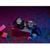 imageCitizen EcoDrive Mens Star Wars Darth Vader Chronograph Watch with Black Ion Plated Case Red Accents and Black Leather Strap Luminous Date 44mm Model CA076904W