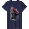 imageStar Wars Kylo Ren Action Sketch TShirtNavy Blue