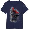 imageStar Wars Kylo Ren Action Sketch TShirtNavy Blue