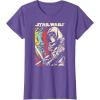 imageStar Wars Kylo Ren Episode 7 Color Copies Graphic TShirtPurple Heather