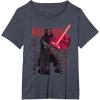imageStar Wars Kylo Ren Japanese TShirtHeather Blue