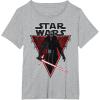 imageStar Wars Kylo Ren Lightsaber Poster TShirtHeather Grey