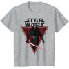 imageStar Wars Kylo Ren Lightsaber Poster TShirtHeather Grey