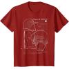imageStar Wars Kylo Ren Mask Schematic TShirtCranberry Red