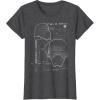 imageStar Wars Kylo Ren Mask Schematic TShirtDark Heather Grey