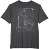 imageStar Wars Kylo Ren Mask Schematic TShirtDark Heather Grey