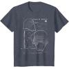 imageStar Wars Kylo Ren Mask Schematic TShirtHeather Blue