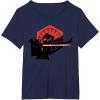 imageStar Wars Kylo Ren The Force Awakens First Order TShirt TShirtNavy Blue