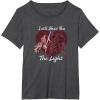 imageStar Wars Kylo Ren ampamp Rey Show You The Light Valentines Day TShirtDark Heather Grey