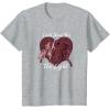 imageStar Wars Kylo Ren ampamp Rey Show You The Light Valentines Day TShirtHeather Grey