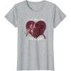imageStar Wars Kylo Ren ampamp Rey Show You The Light Valentines Day TShirtHeather Grey