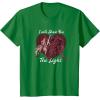 imageStar Wars Kylo Ren ampamp Rey Show You The Light Valentines Day TShirtKelly Green