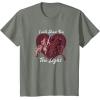 imageStar Wars Kylo Ren ampamp Rey Show You The Light Valentines Day TShirtOlive Heather