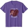 imageStar Wars Kylo Ren ampamp Rey Show You The Light Valentines Day TShirtPurple Heather