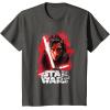 imageStar Wars Last Jedi Kylo Ren Paint Portrait Graphic TShirt TShirtAsphalt Grey