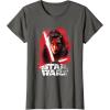 imageStar Wars Last Jedi Kylo Ren Paint Portrait Graphic TShirt TShirtAsphalt Grey