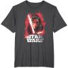 imageStar Wars Last Jedi Kylo Ren Paint Portrait Graphic TShirt TShirtDark Heather Grey