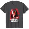 imageStar Wars Last Jedi Kylo Ren Paint Portrait Graphic TShirt TShirtDark Heather Grey