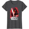 imageStar Wars Last Jedi Kylo Ren Paint Portrait Graphic TShirt TShirtDark Heather Grey