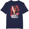 imageStar Wars Last Jedi Kylo Ren Paint Portrait Graphic TShirt TShirtNavy Blue