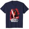 imageStar Wars Last Jedi Kylo Ren Paint Portrait Graphic TShirt TShirtNavy Blue