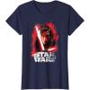 imageStar Wars Last Jedi Kylo Ren Paint Portrait Graphic TShirt TShirtNavy Blue