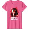 imageStar Wars Last Jedi Kylo Ren Paint Portrait Graphic TShirt TShirtPink Heather