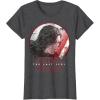 imageStar Wars Last Jedi Kylo Ren Sketch Portrait Graphic TShirt TShirtDark Heather Grey