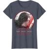 imageStar Wars Last Jedi Kylo Ren Sketch Portrait Graphic TShirt TShirtHeather Blue