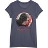 imageStar Wars Last Jedi Kylo Ren Sketch Portrait Graphic TShirt TShirtHeather Blue
