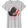 imageStar Wars Last Jedi Kylo Ren Sketch Portrait Graphic TShirt TShirtSilver Grey