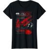imageStar Wars Last Jedi Kylo Ren Tie Silencer Schematic TShirt TShirtBlack