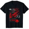 imageStar Wars Last Jedi Kylo Ren Tie Silencer Schematic TShirt TShirtBlack